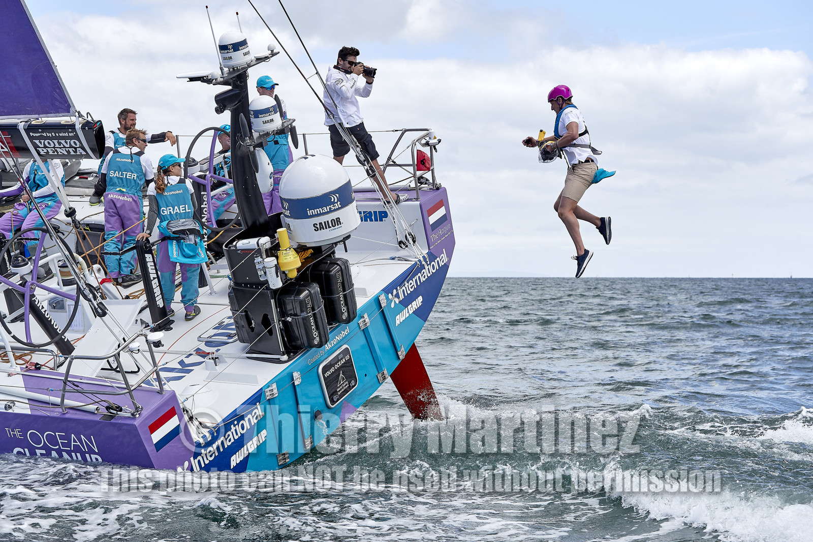 team AkzoNobel  in Volvo Ocean Race 2017-18.