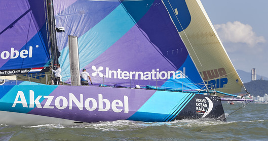 team AkzoNobel  in Volvo Ocean Race 2017-18.
