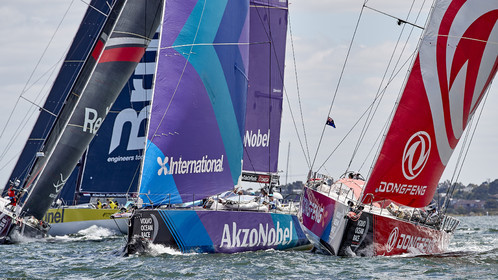 team AkzoNobel  in Volvo Ocean Race 2017-18.