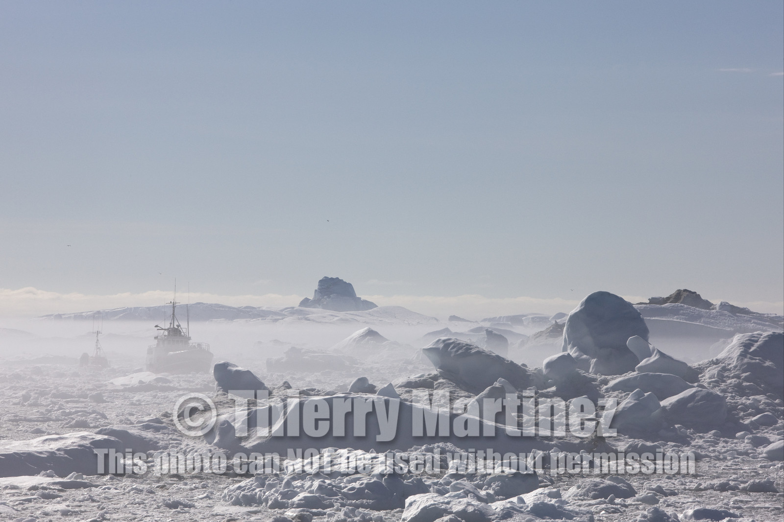Schooner LA LOUISE sailing on west coast of Greenland.