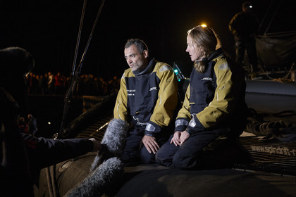 MAXI  SPINDRIFT 2 Jules Verne trophy  2015 2016 attempt.