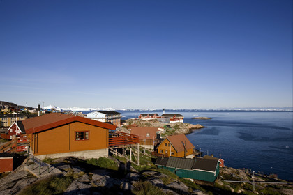 Schooner LA LOUISE sailing on west coast of Greenland.