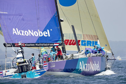 team AkzoNobel  in Volvo Ocean Race 2017-18.
