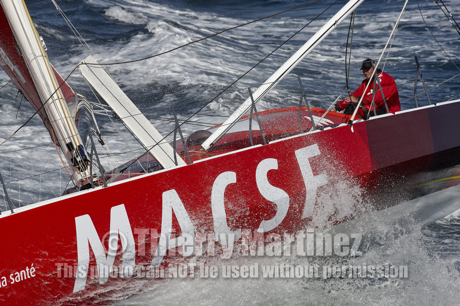 MACSF , Bertrand de Broc et Marc Guillemot avant la Transat Jacques Vabre 2015.