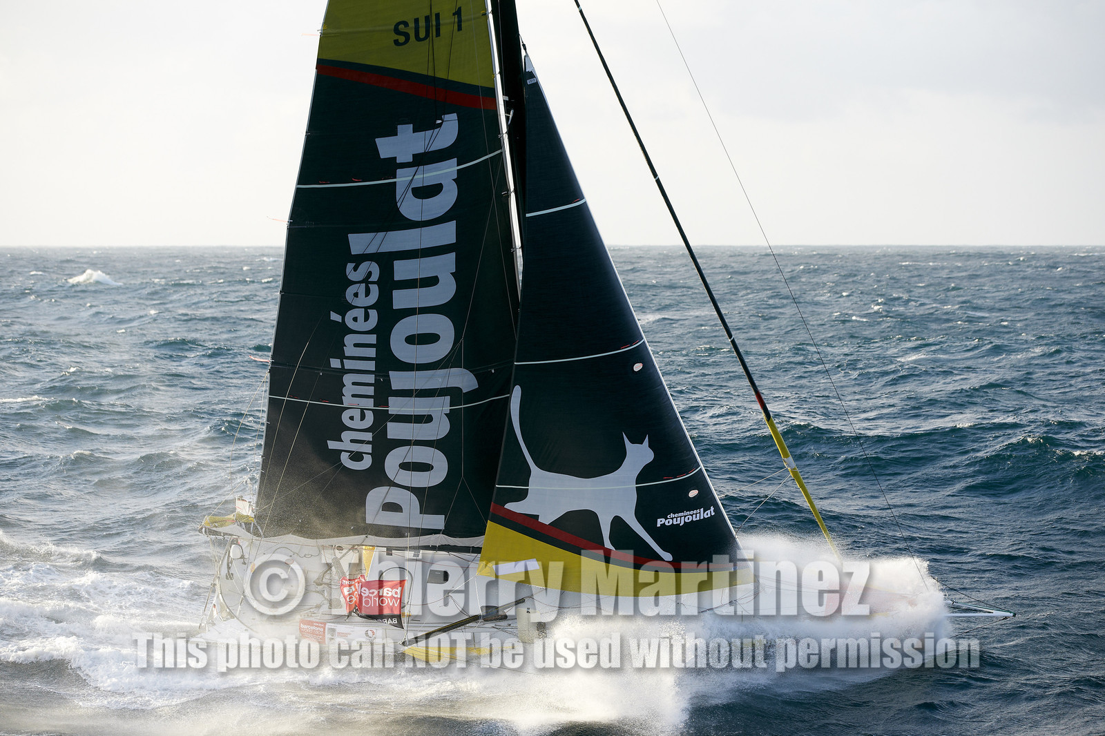 2014 BARCELONA WORLD RACE. Bernard Stamm (SUI) & Jean Le Cam (FRA) on CHEMINEES POUJOULAT
