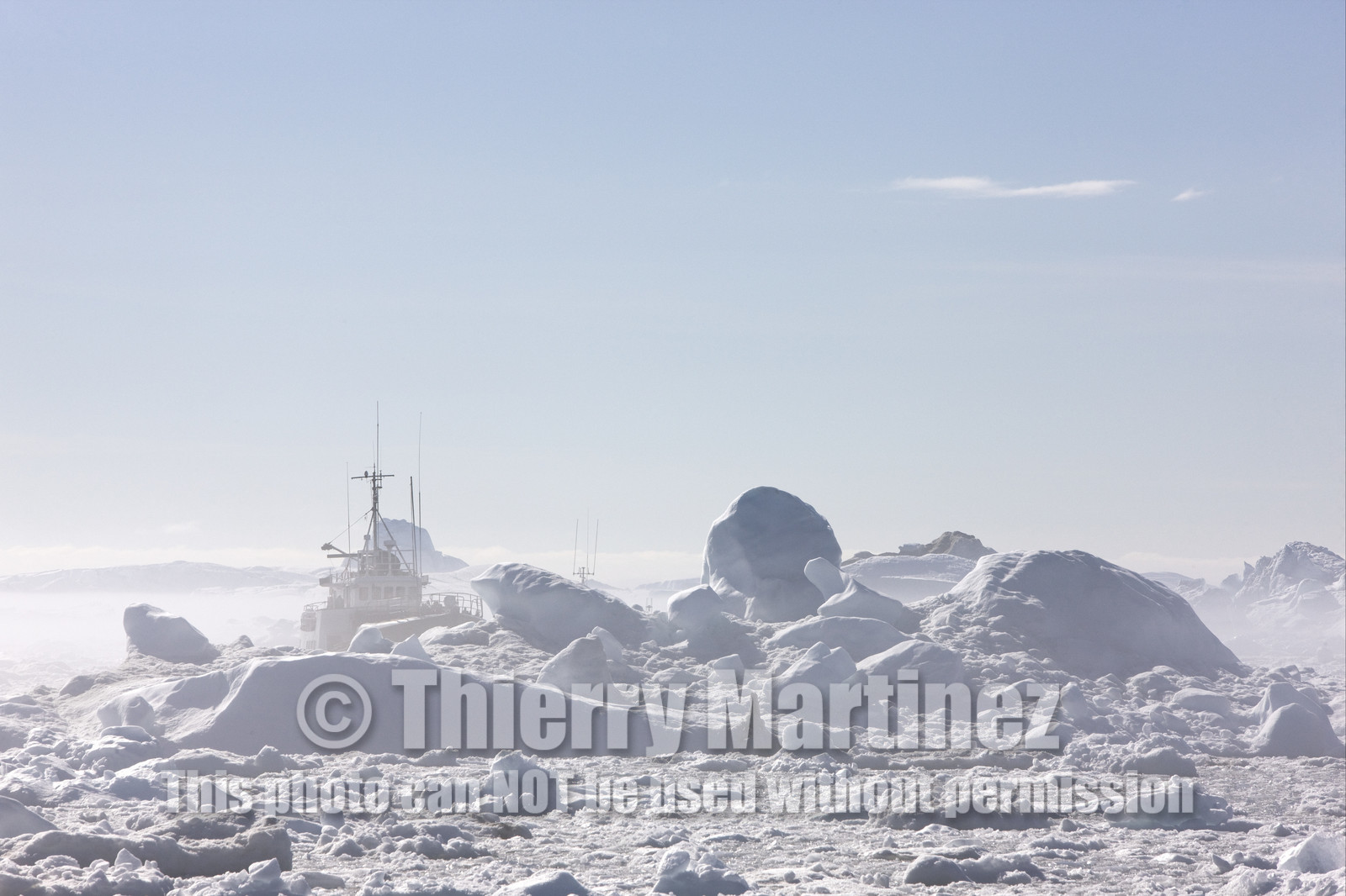 Schooner LA LOUISE sailing on west coast of Greenland.