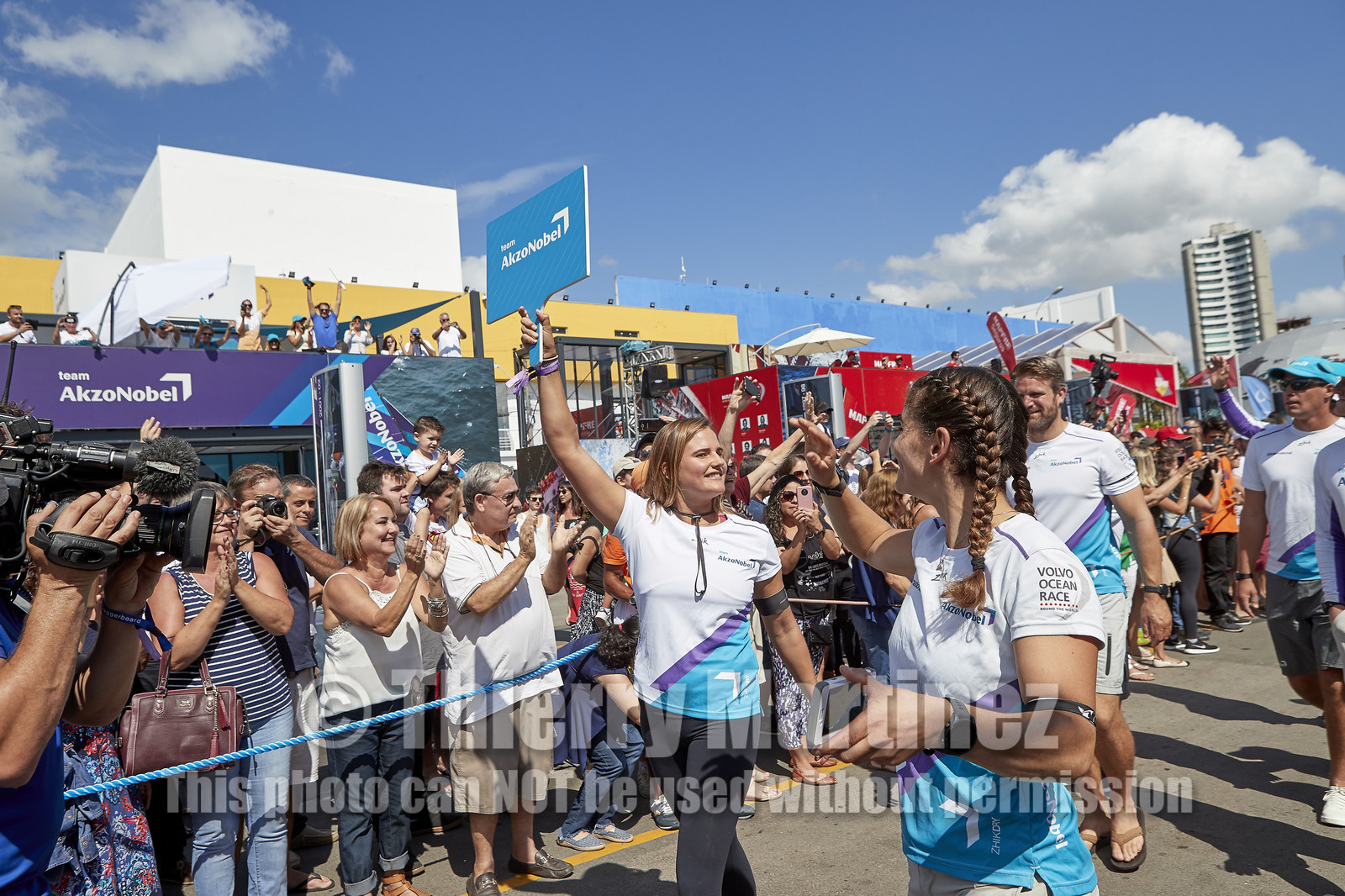 team AkzoNobel  in Volvo Ocean Race 2017-18.