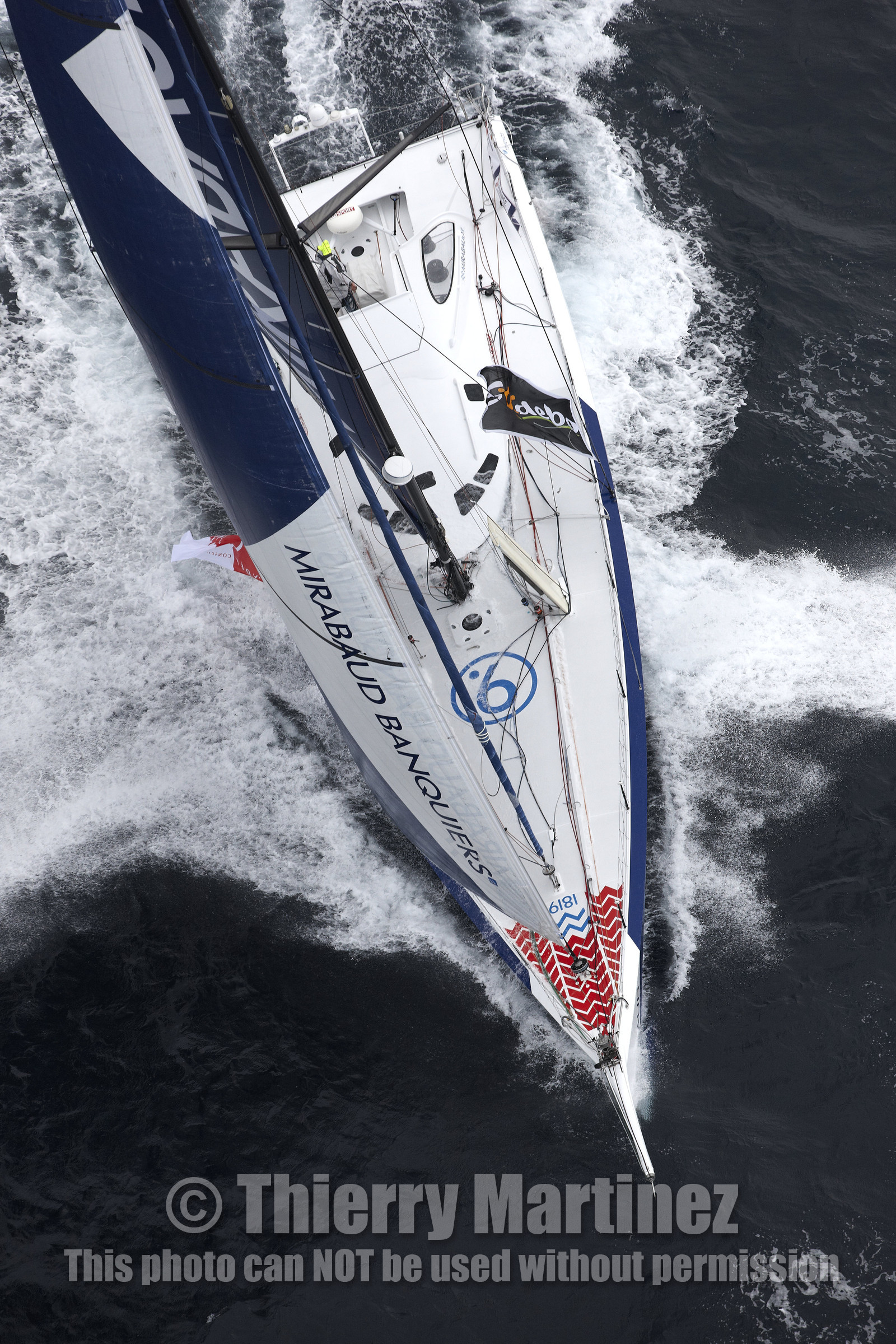 MIRABAUD  Monohull IMOCA 60, skipper Dominique Wavre (SUi)