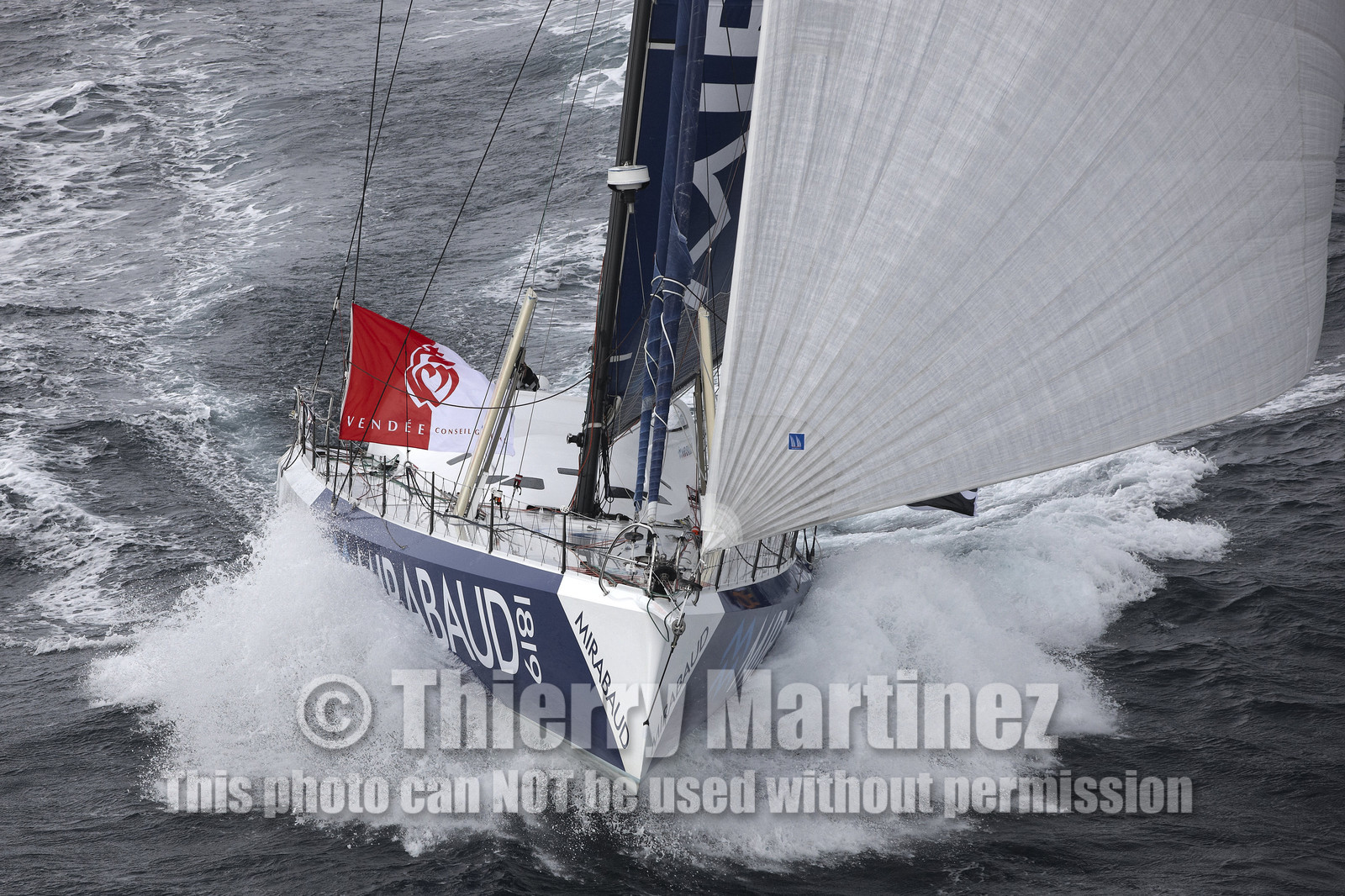 MIRABAUD  Monohull IMOCA 60, skipper Dominique Wavre (SUi)