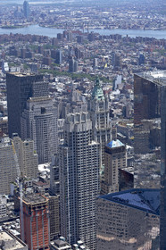 Aerial view of New York City (USA).