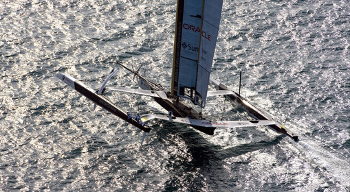33rd  AMERICA'S CUP Valencia Spain, February 2010 - Defender:  ALINGHI (ALINGHI 5) vs Challenger : BMW Oracle Racing (USA 17)