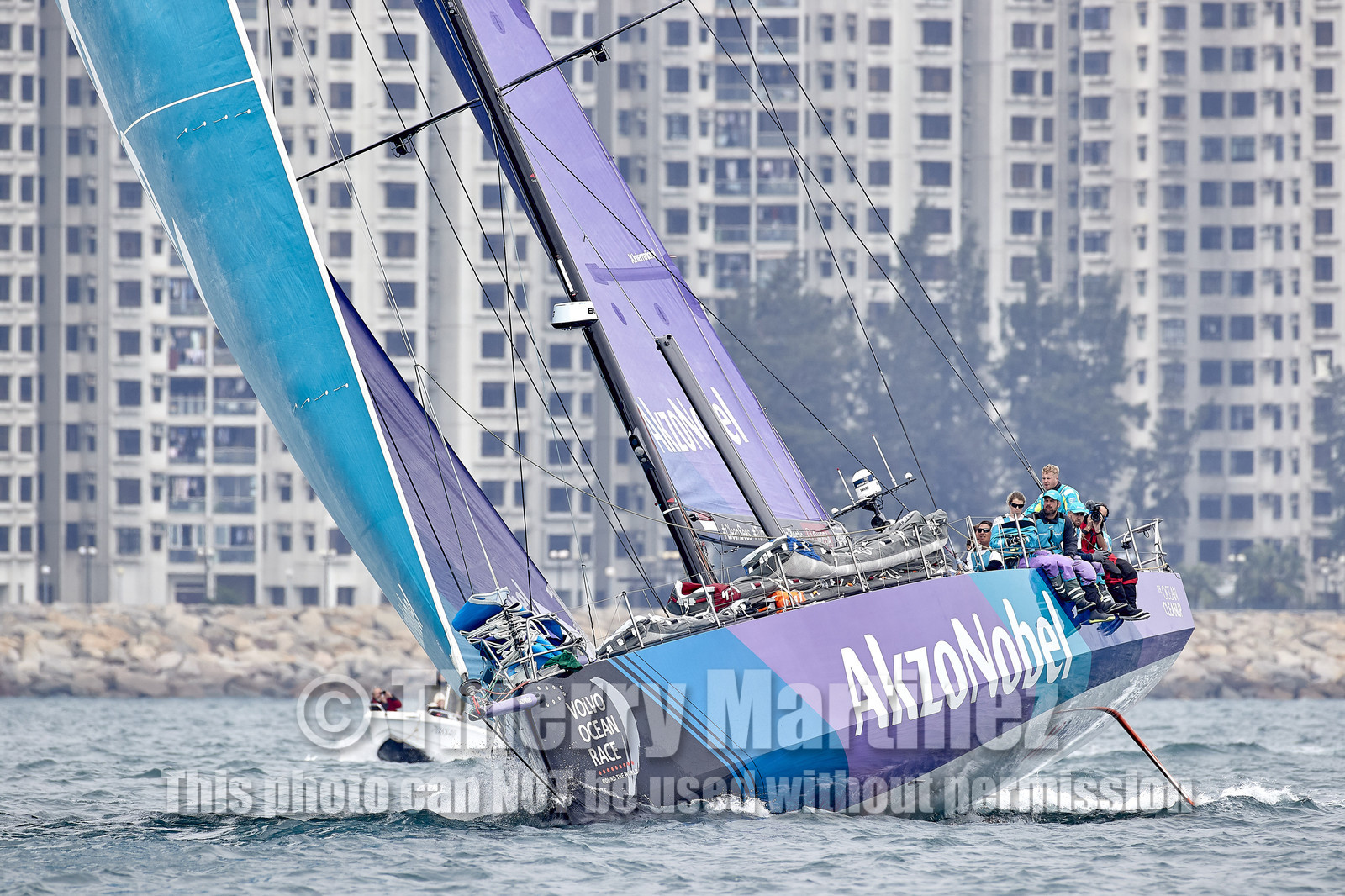 team AkzoNobel  in Volvo Ocean Race 2017-18.
