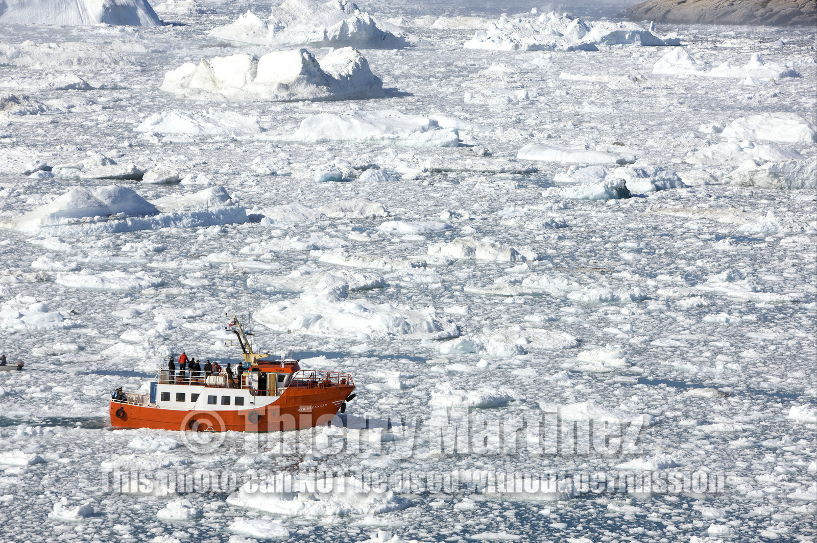 Schooner LA LOUISE sailing on west coast of Greenland.