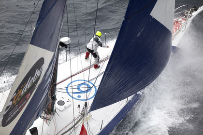 MIRABAUD  Monohull IMOCA 60, skipper Dominique Wavre (SUi)