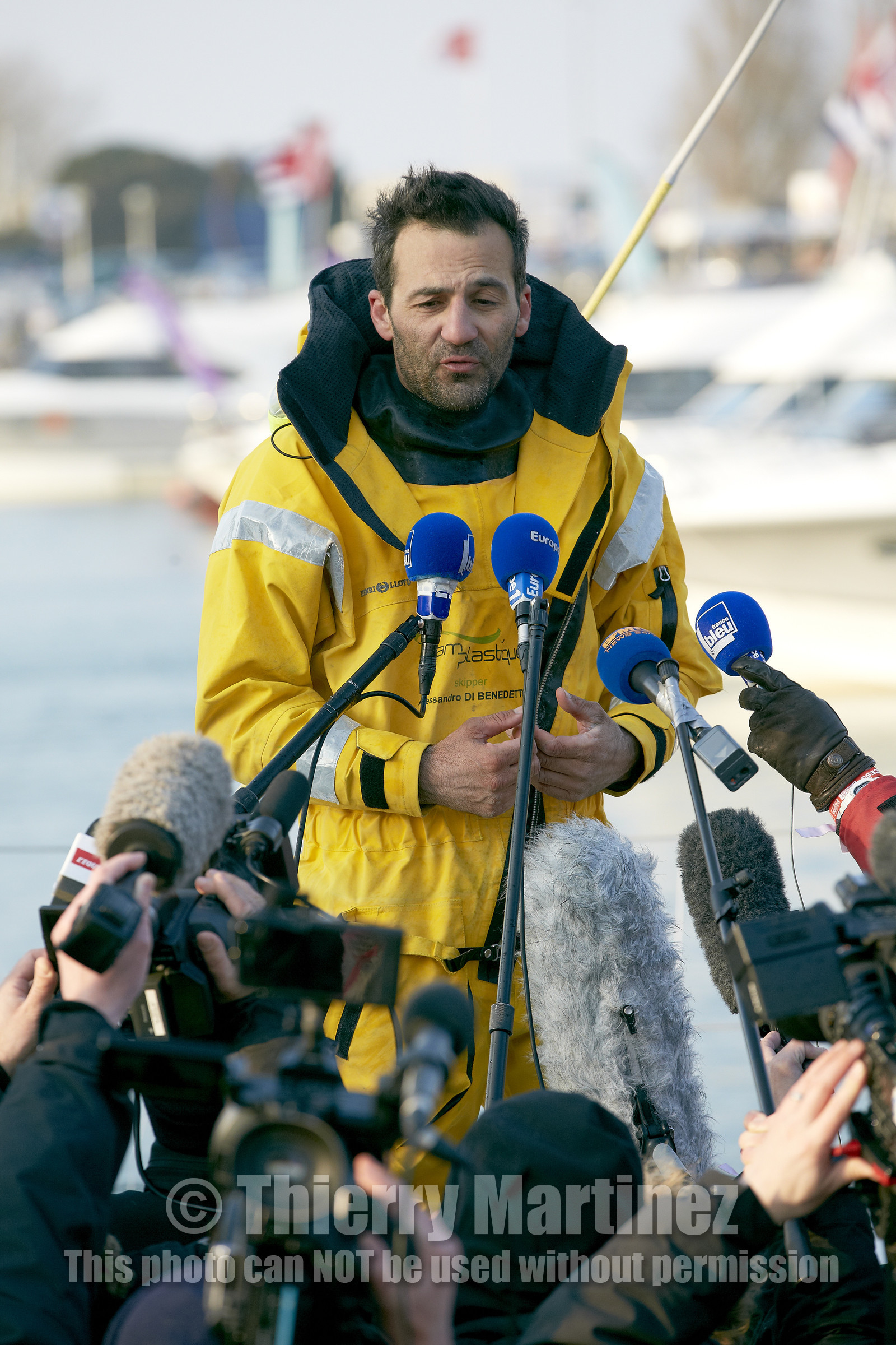 2012 13 VENDEE GLOBE ; Alessandro di Benedetto (FRA ITA) TEAM PLASTIQUE