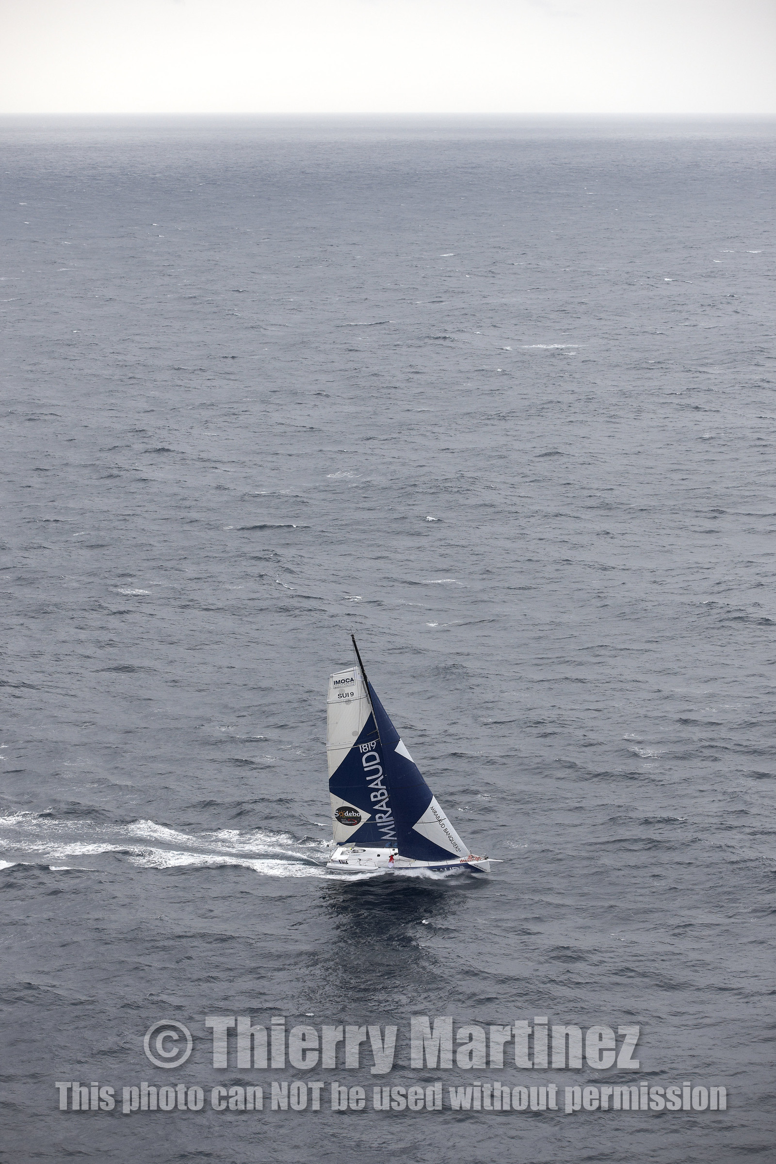 MIRABAUD  Monohull IMOCA 60, skipper Dominique Wavre (SUi)