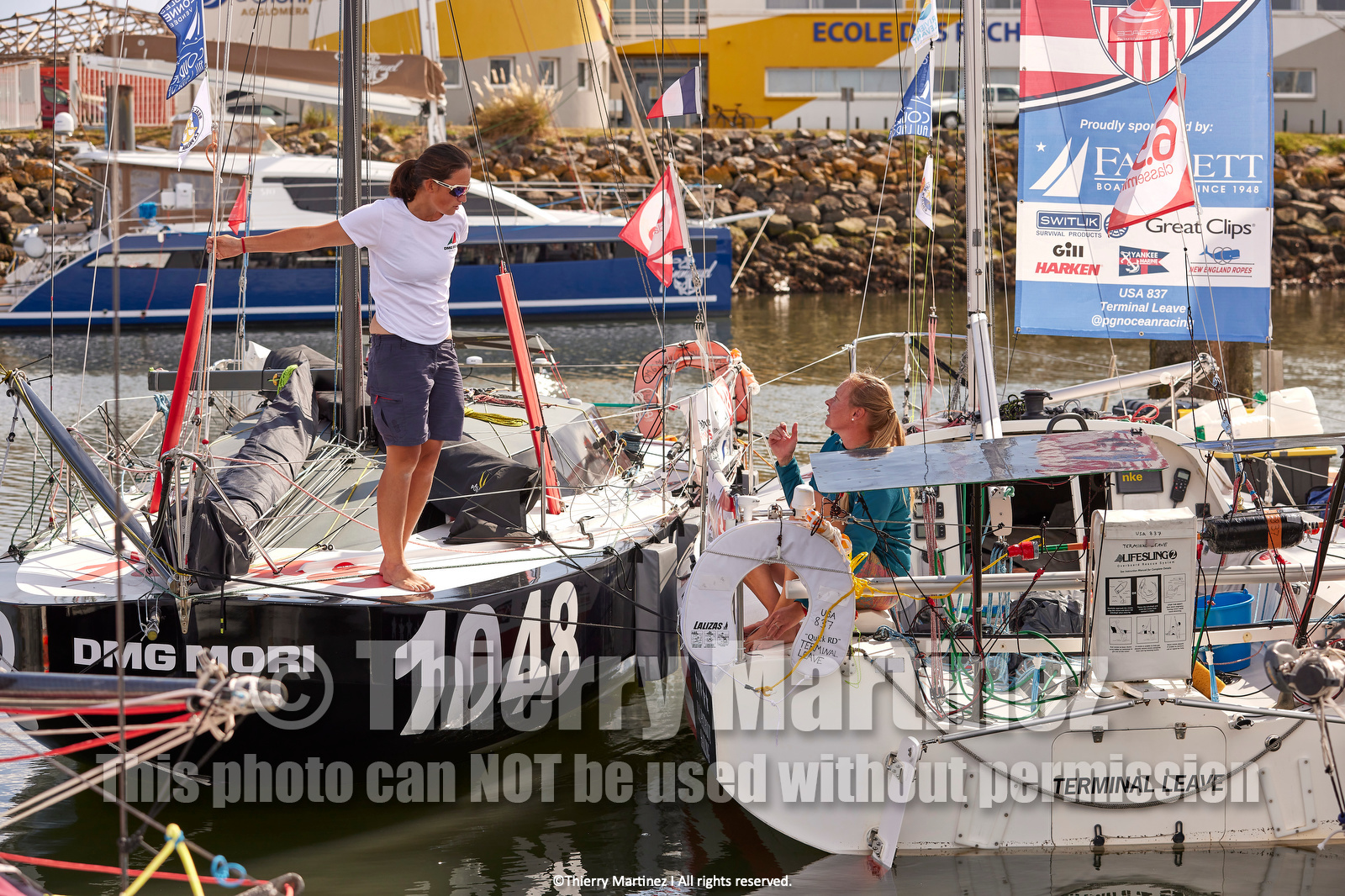 23_21050   © Thierry Martinez. LES SABLES D'OLONNE, 85 - FRANCE 22 septembre 2023.MINI TRANSAT 2023. Départ le 24 septembre.Les Sables d’Olonne (FRA)    Santa Cruz de la Palma ( Canaries)    St François ( Guadeloupe): 4050 NM.