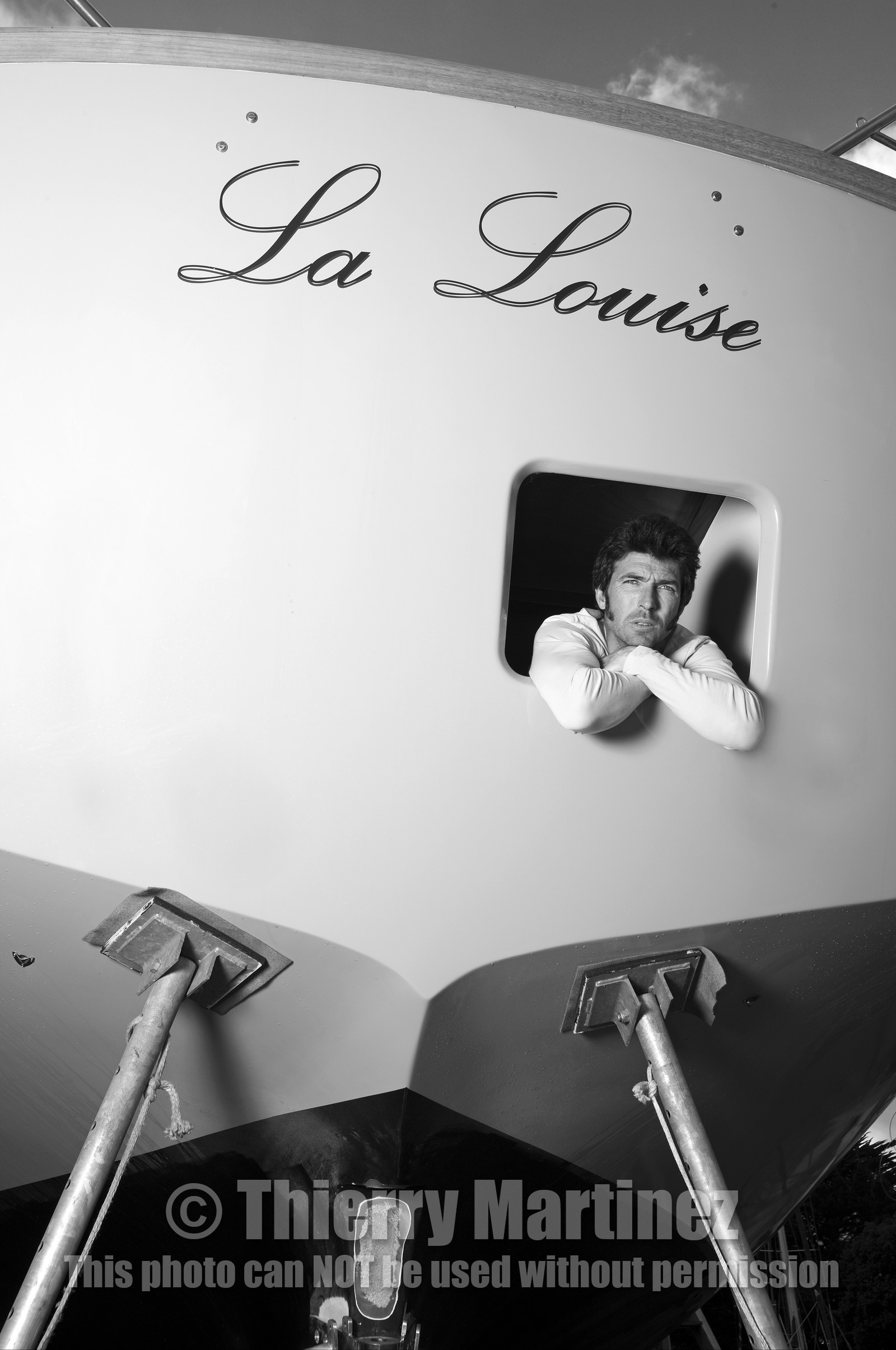 Thierry Dubois (FRA) et son bateau LA LOUISE