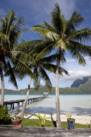 15_025873  ©ThMartinez Sea&Co.  BORA BORA - ILES SOUS LE VENT. POLYNESIE FRANCAISE .  6 Février 2015. . Bora Bora depuis Eden Beach Bora Bora..