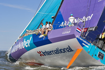 team AkzoNobel  in Volvo Ocean Race 2017-18.