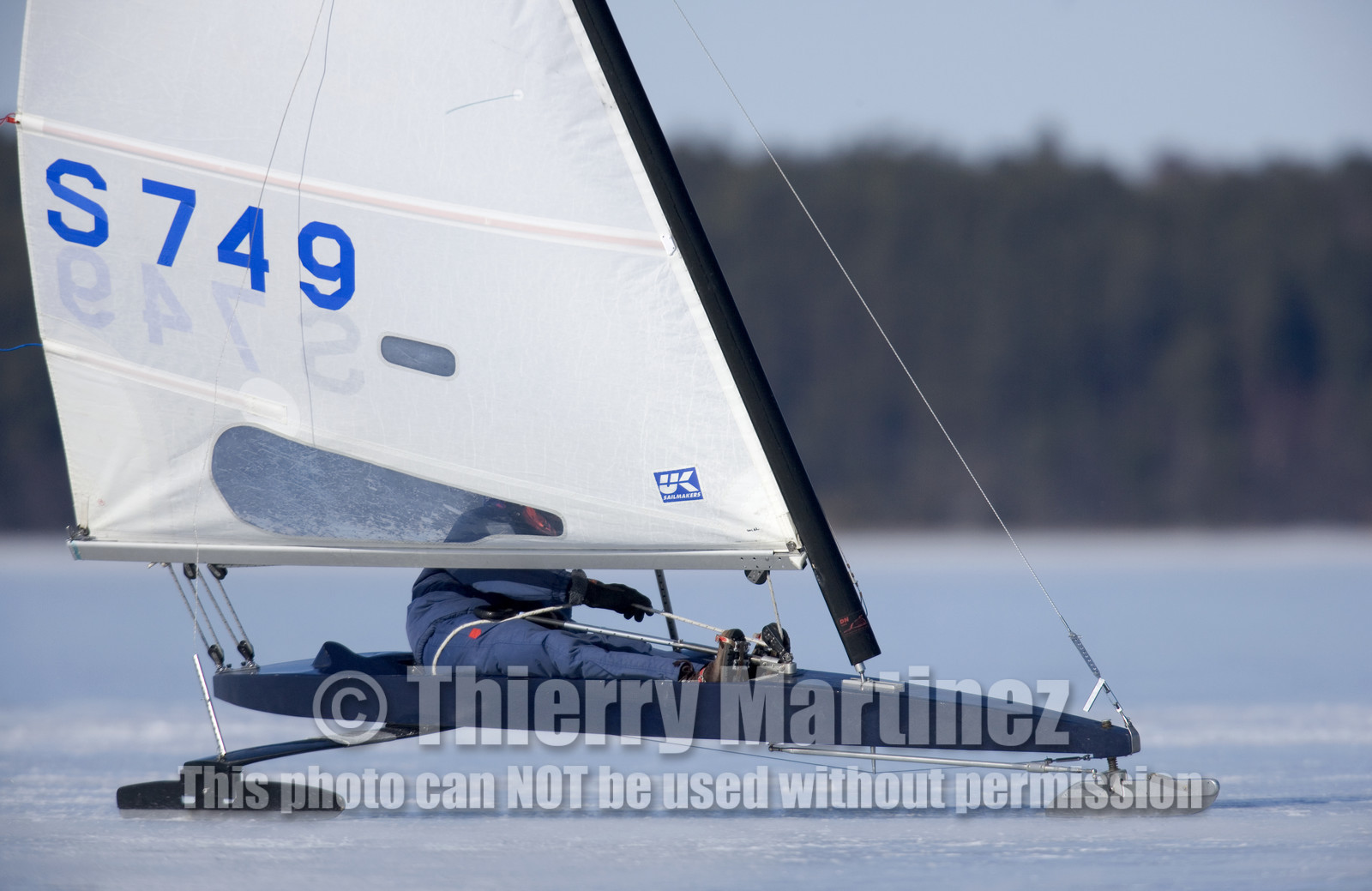 Ice Boats in Stockholm Archipelago - March 2005.