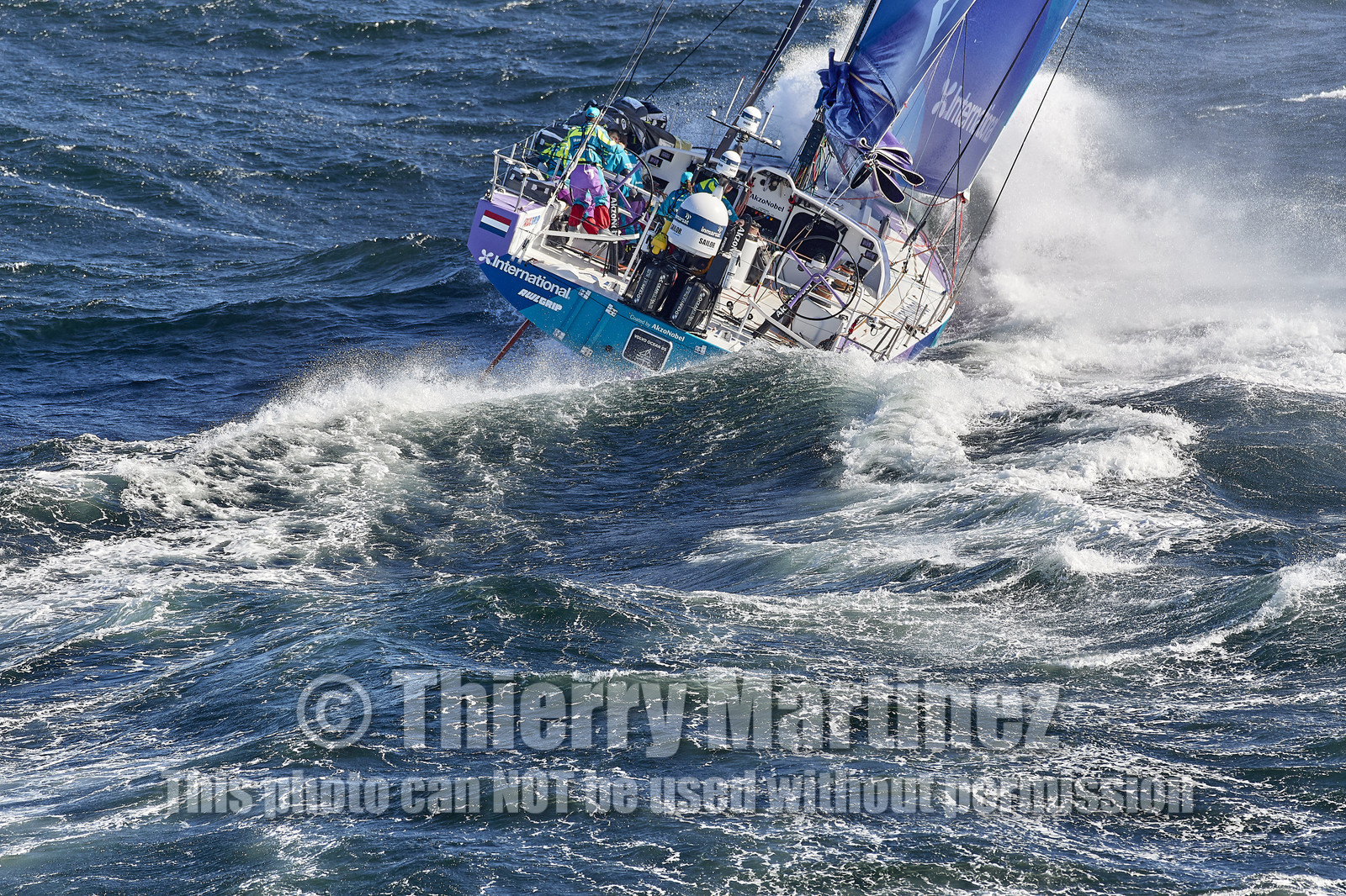 team AkzoNobel  in Volvo Ocean Race 2017-18.