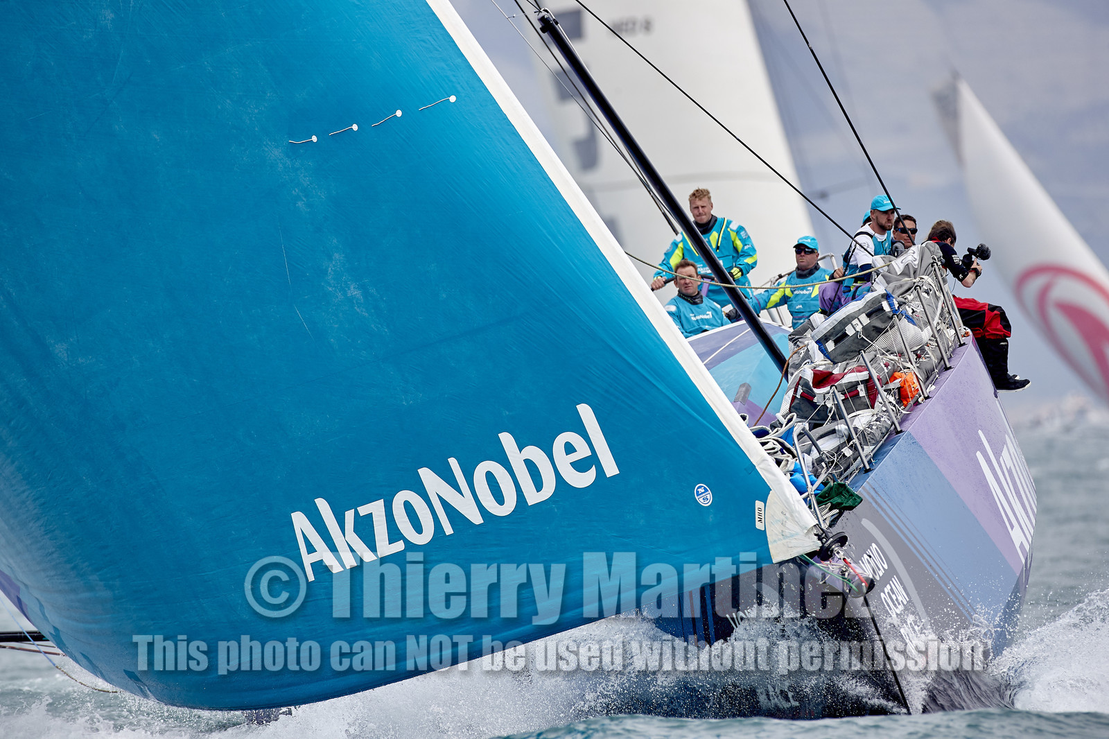 team AkzoNobel  in Volvo Ocean Race 2017-18.