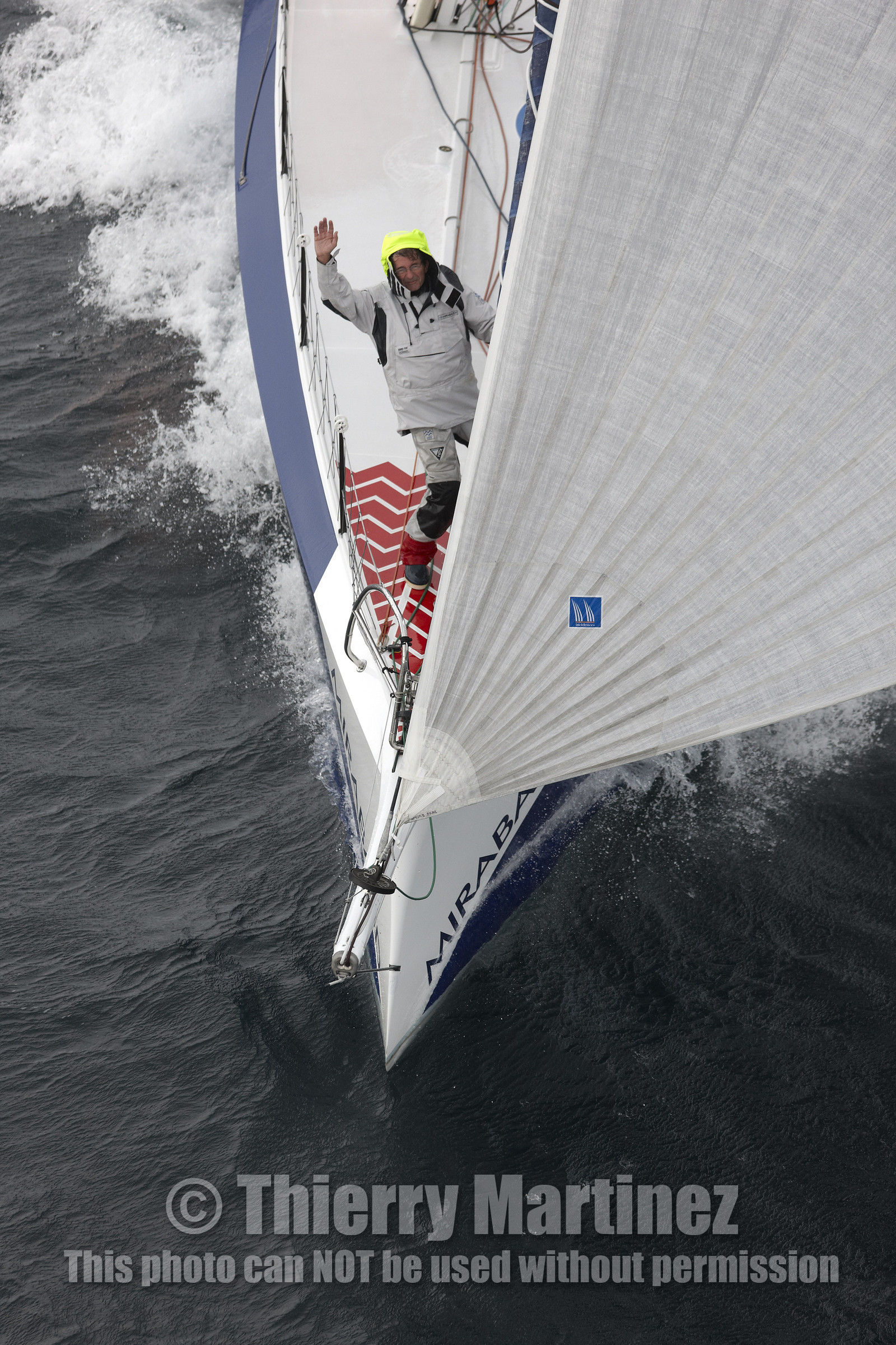 MIRABAUD  Monohull IMOCA 60, skipper Dominique Wavre (SUi)