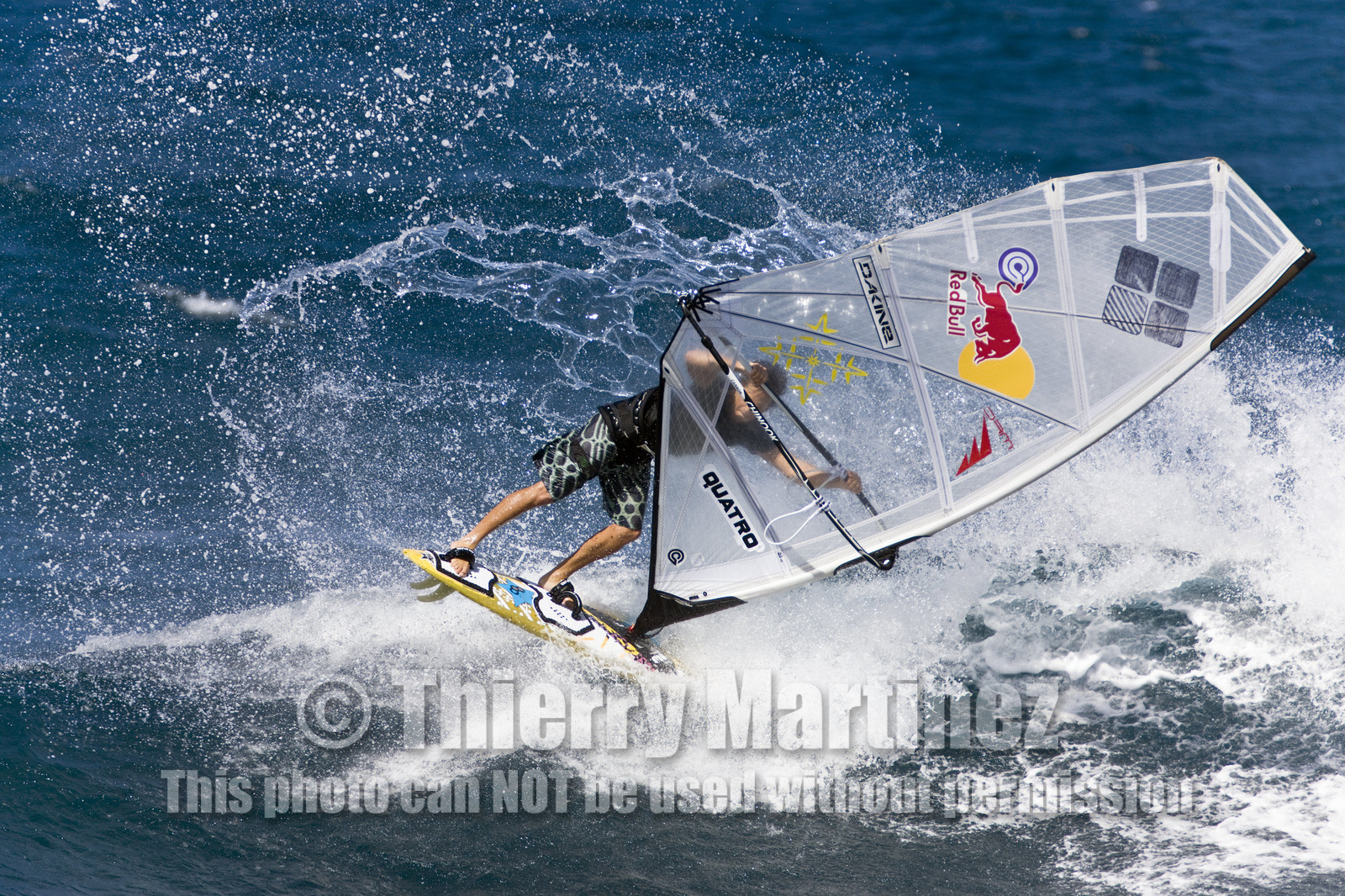 Windsurf in waves at Hookip'a Beach - North Shore Maui - Hawaii.