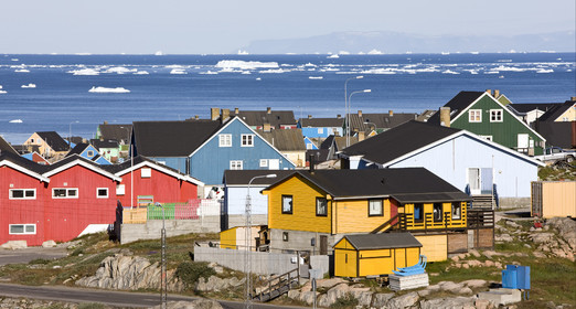 Schooner LA LOUISE sailing on west coast of Greenland.
