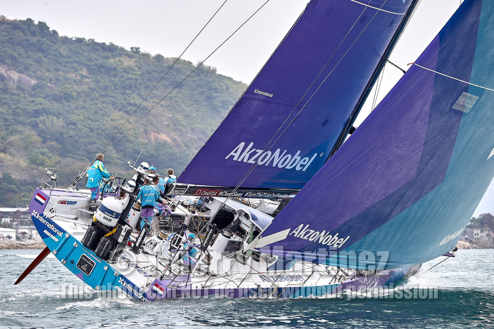 team AkzoNobel  in Volvo Ocean Race 2017-18.