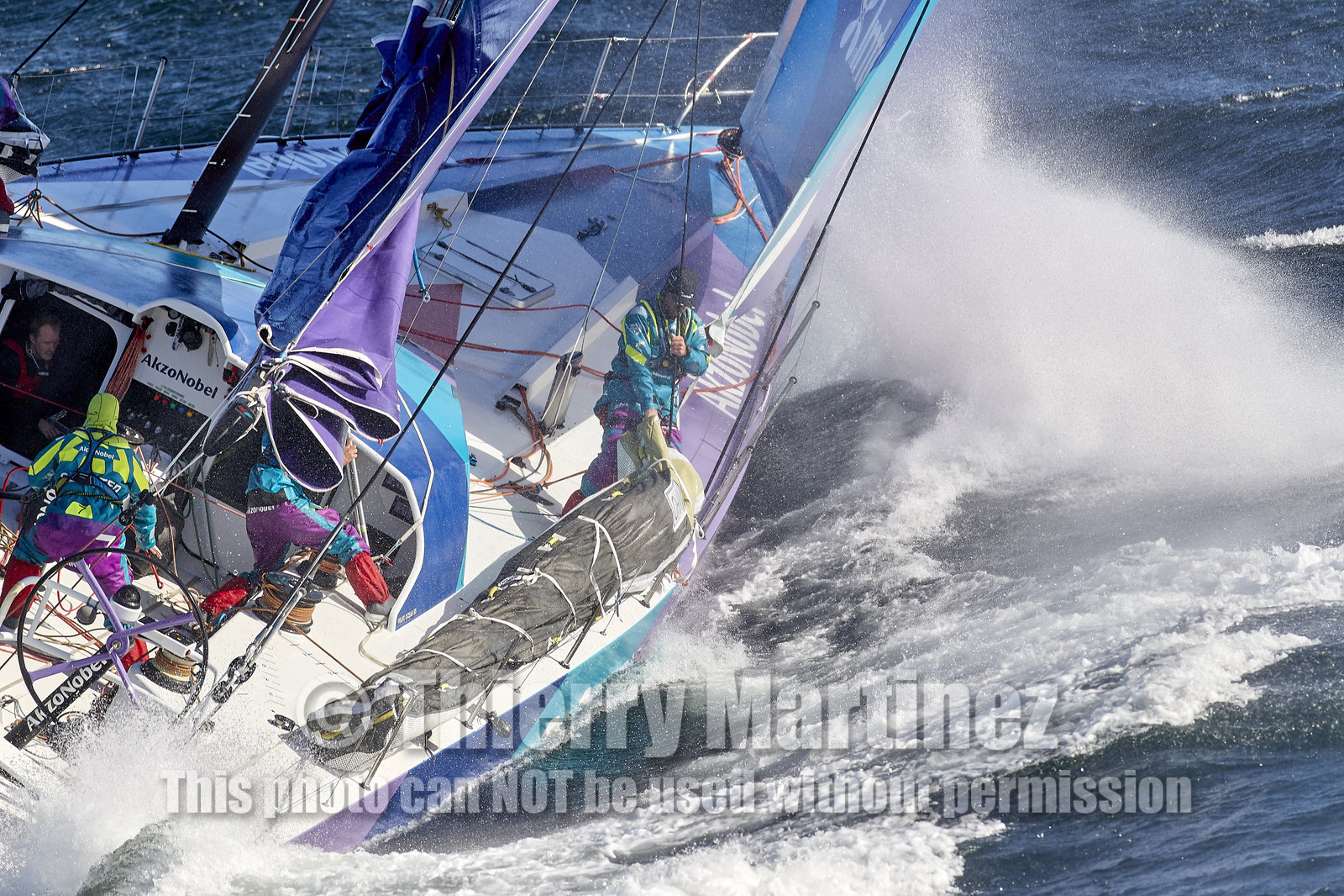team AkzoNobel  in Volvo Ocean Race 2017-18.
