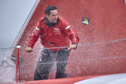 16_40262  ©Th.Martinez Sea&Co.  ILE DE GROIX - - FRANCE. 3 Août 2016. .Tanguy De Lamotte (FRA), a bord de l'IMOCA Initiatives-Coeur au large de l'Ile de Groix (FRA) en préparation du Vendée Globe 2016-17.