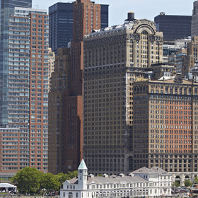 Aerial view of New York City (USA).