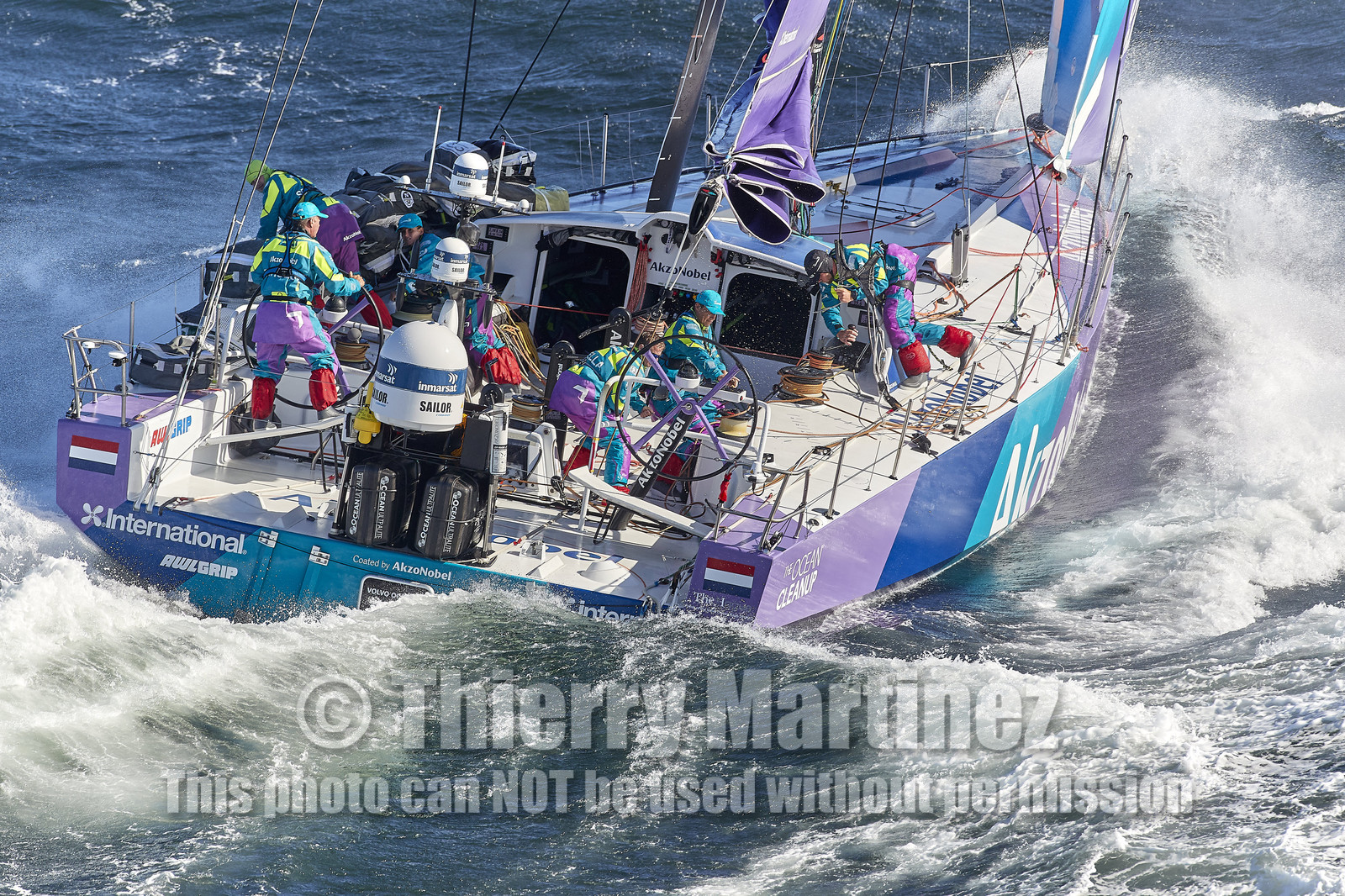 team AkzoNobel  in Volvo Ocean Race 2017-18.