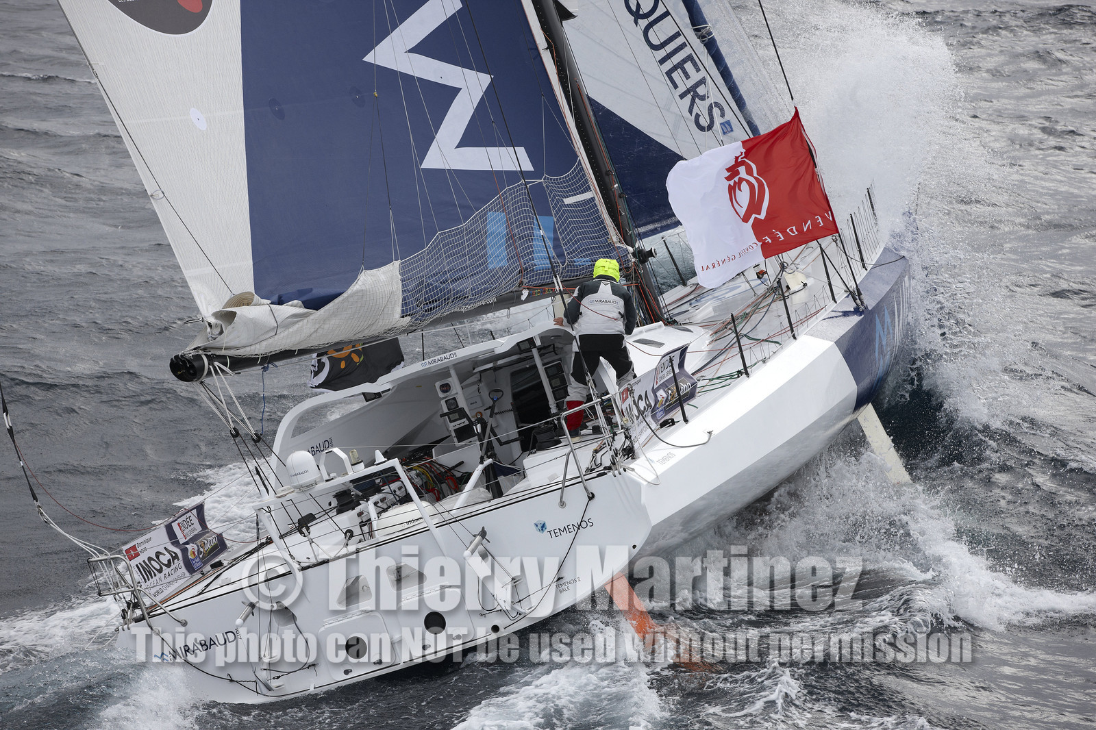 MIRABAUD  Monohull IMOCA 60, skipper Dominique Wavre (SUi)