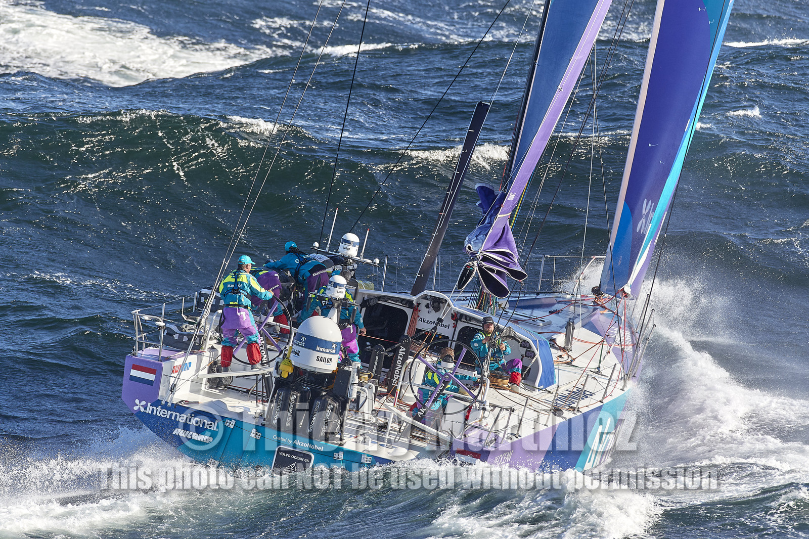 team AkzoNobel  in Volvo Ocean Race 2017-18.