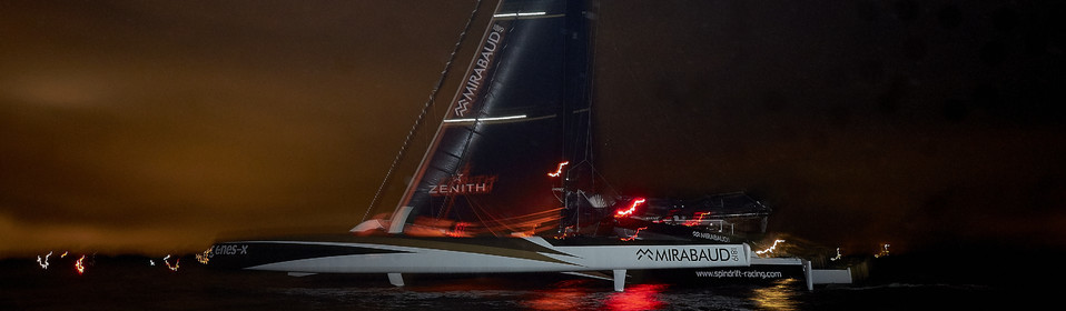 MAXI  SPINDRIFT 2 Jules Verne trophy  2015 2016 attempt.