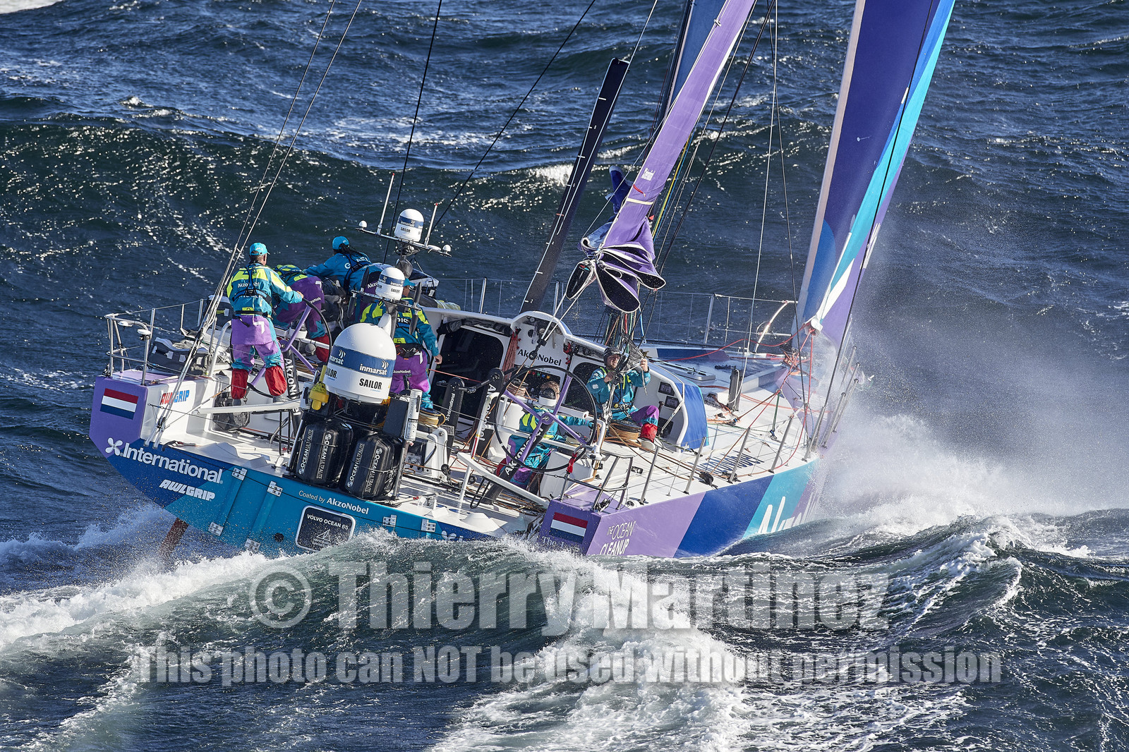 team AkzoNobel  in Volvo Ocean Race 2017-18.