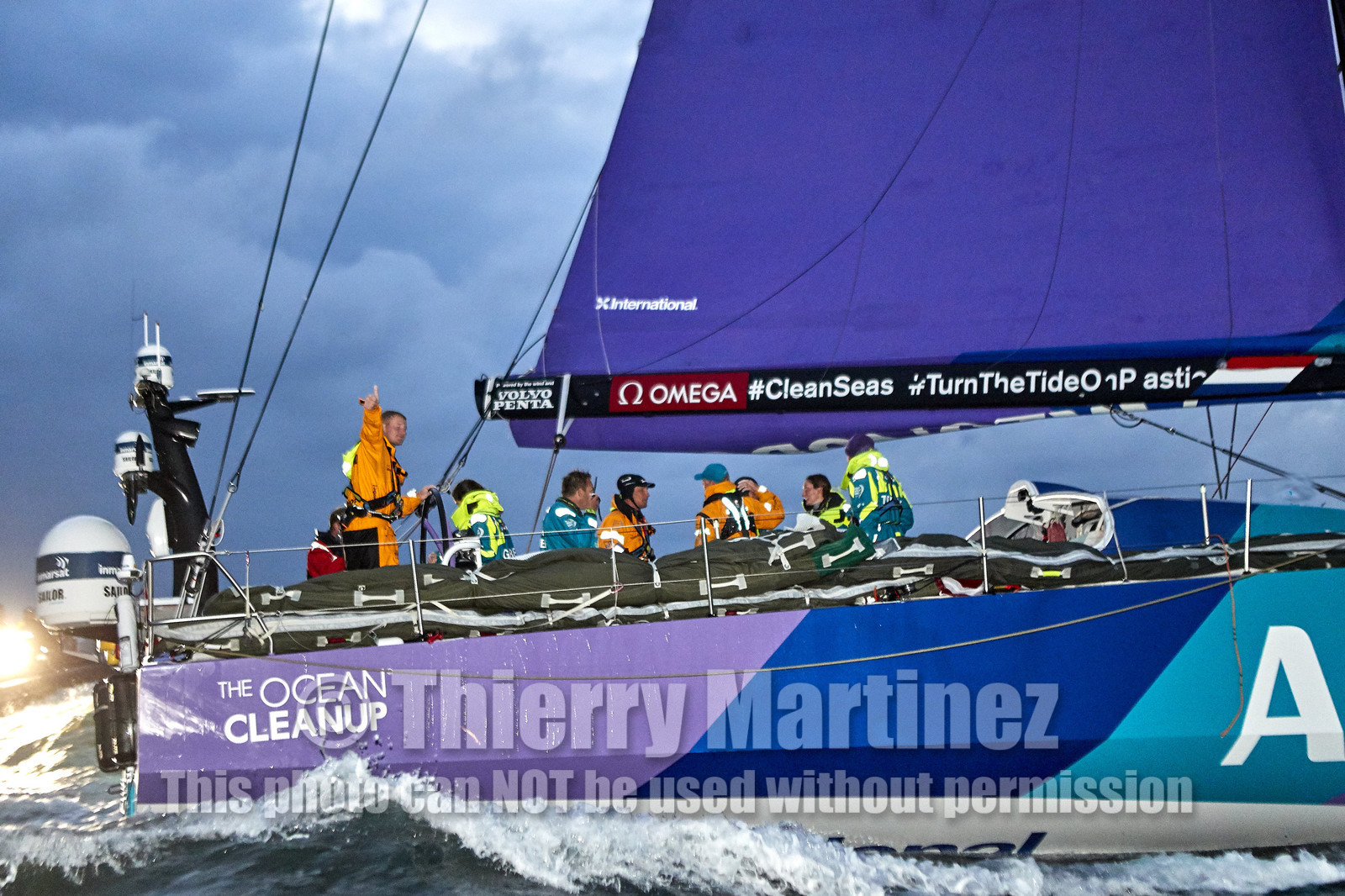 team AkzoNobel  in Volvo Ocean Race 2017-18.