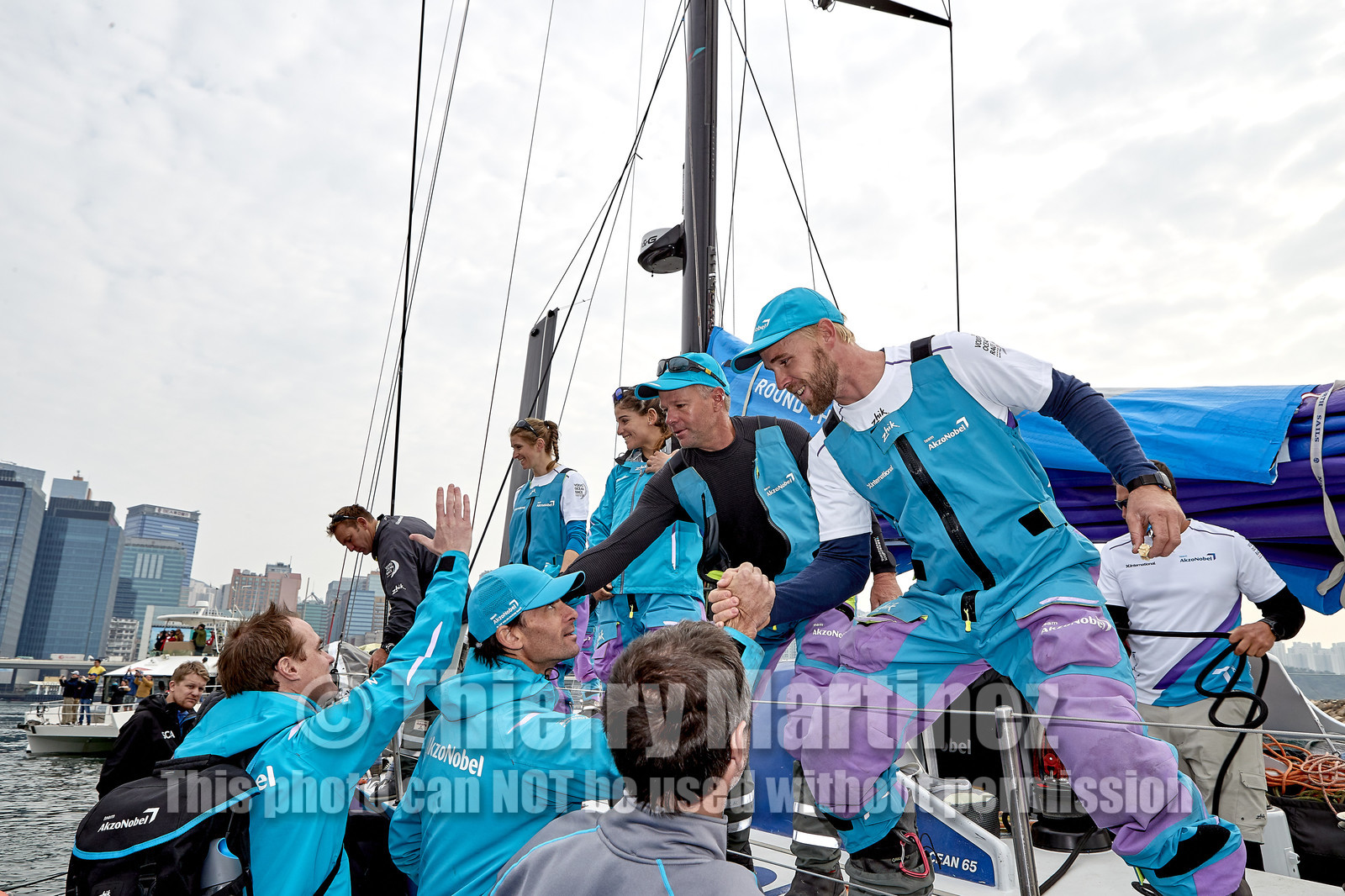team AkzoNobel  in Volvo Ocean Race 2017-18.