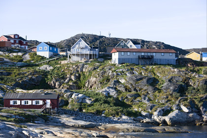 Schooner LA LOUISE sailing on west coast of Greenland.