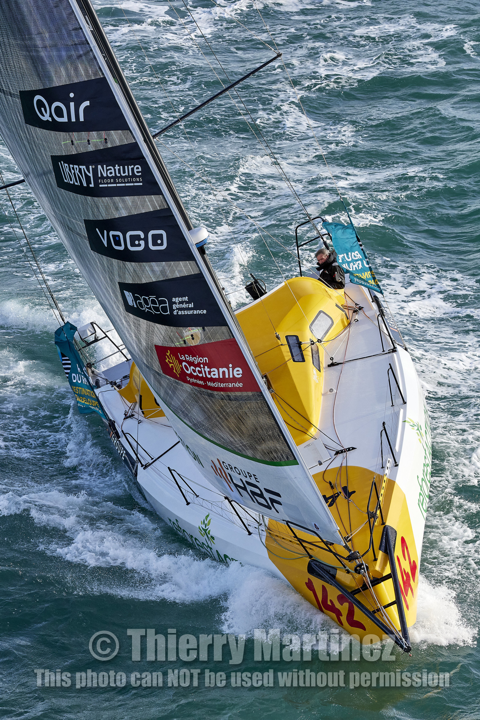 22_38904   © Thierry Martinez.DINARD, FRANCE. 9 Novembre  2022Départ de la 12éme ROUTE DU RHUM, transatlantique course à la voile en solitaire de St Malo(FRA)  à Pointe à Pitre (FRA-Guadeloupe) 3.543 milles nautiques.