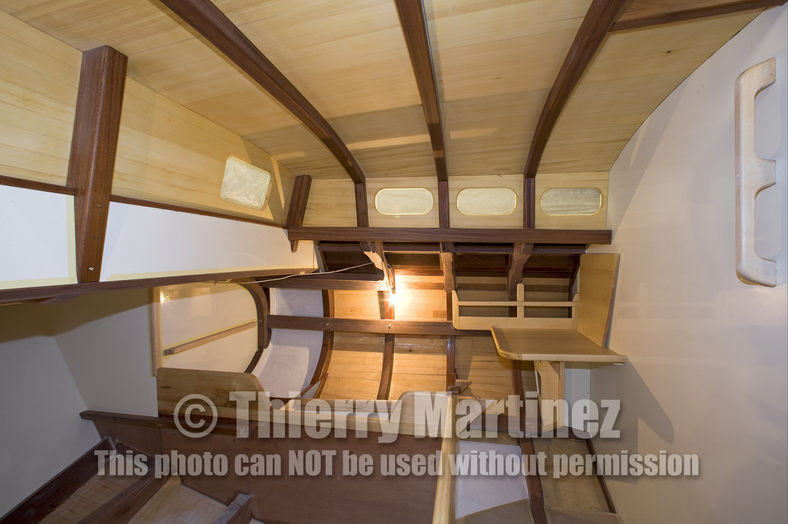 Thierry Dubois new boat under construction.16 July 2009.