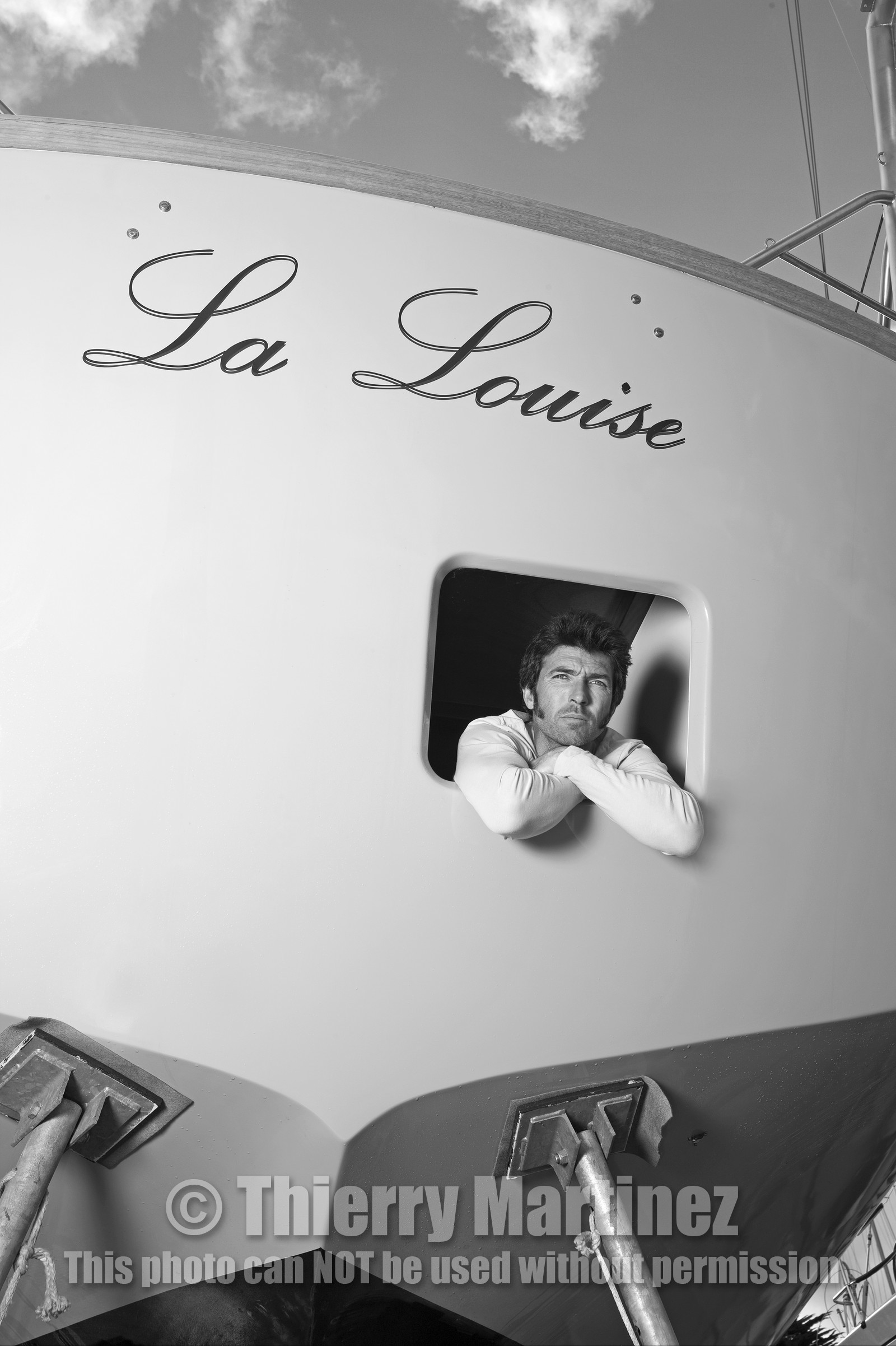 Thierry Dubois (FRA) et son bateau LA LOUISE