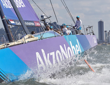 team AkzoNobel  in Volvo Ocean Race 2017-18.