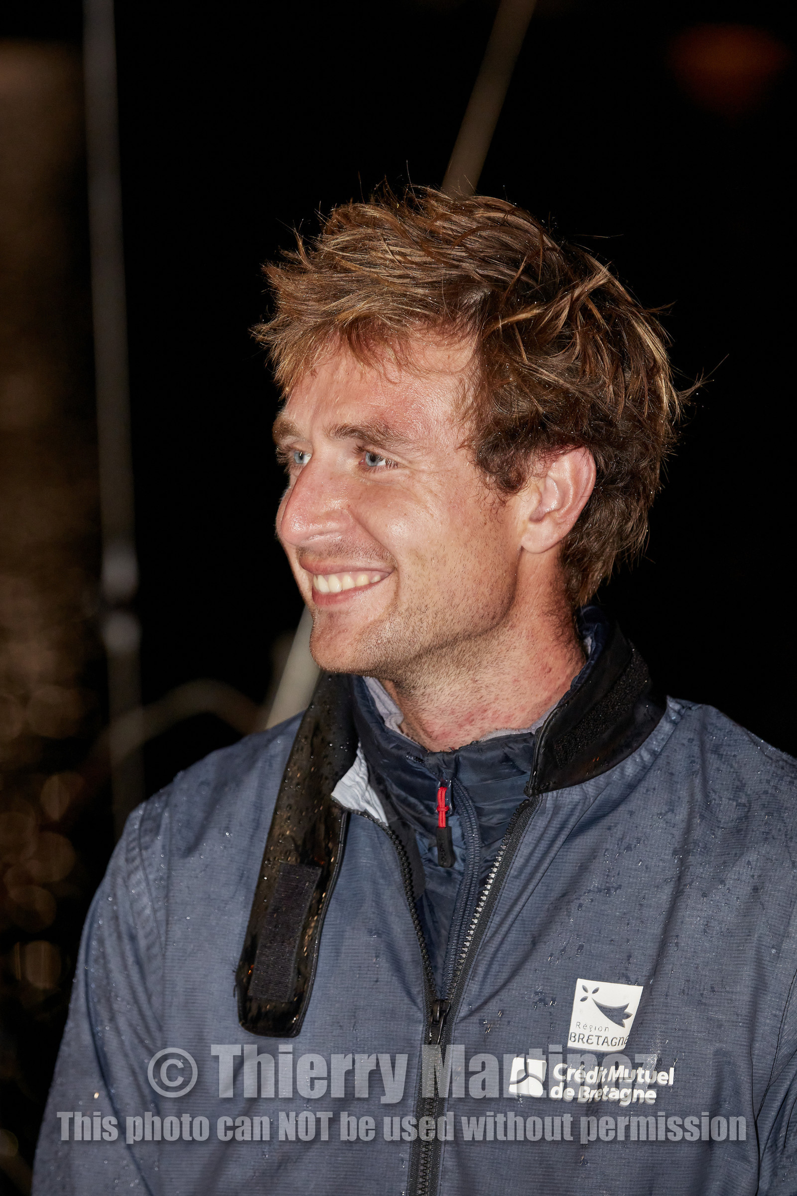 22_35164   © Thierry Martinez.ST NAZAIRE, FRANCE.07 Sept 2022.53éme édition de la Solitaire du Figaro.Arrivée de la 3éme étape , Royan    St Nazaire.Tom Laperche (Région Bretagne-CMB Performance) vainqueur de l’étape et de l’édition de la Solitaire du Figaro 2022.