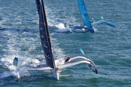 22_39766   © Thierry Martinez.DINARD, FRANCE. 9 Novembre  2022Départ de la 12éme ROUTE DU RHUM, transatlantique course à la voile en solitaire de St Malo(FRA)  à Pointe à Pitre (FRA-Guadeloupe) 3.543 milles nautiques.