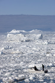 Schooner LA LOUISE sailing on west coast of Greenland.