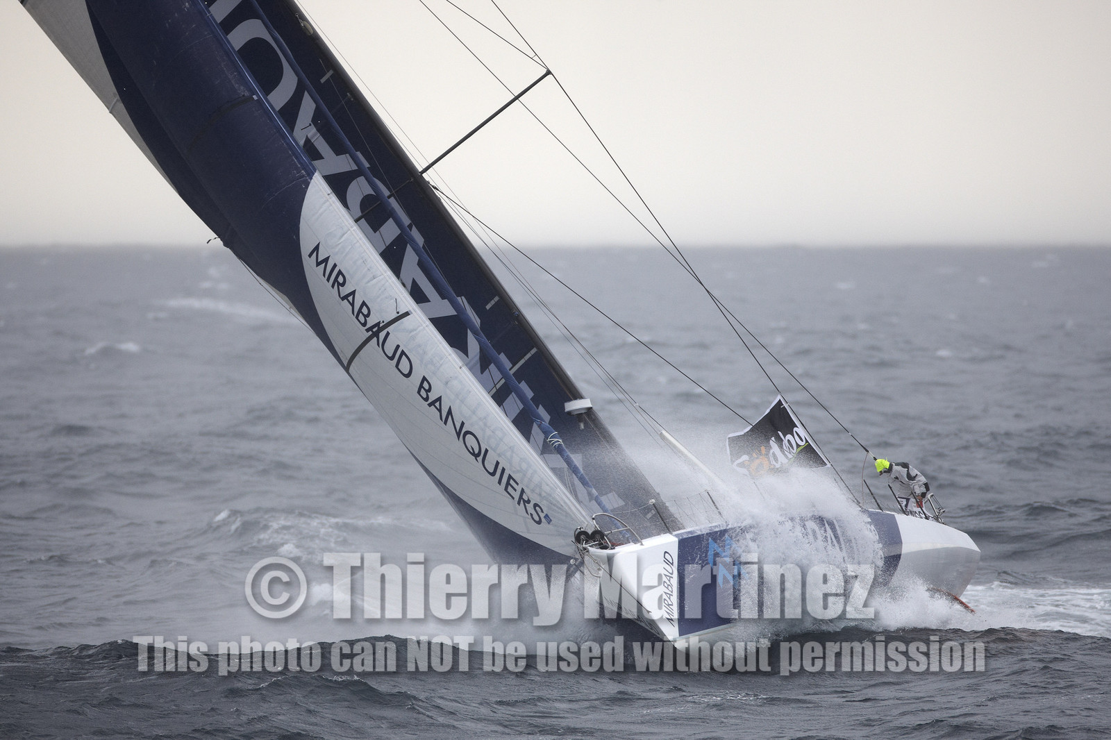 MIRABAUD  Monohull IMOCA 60, skipper Dominique Wavre (SUi)